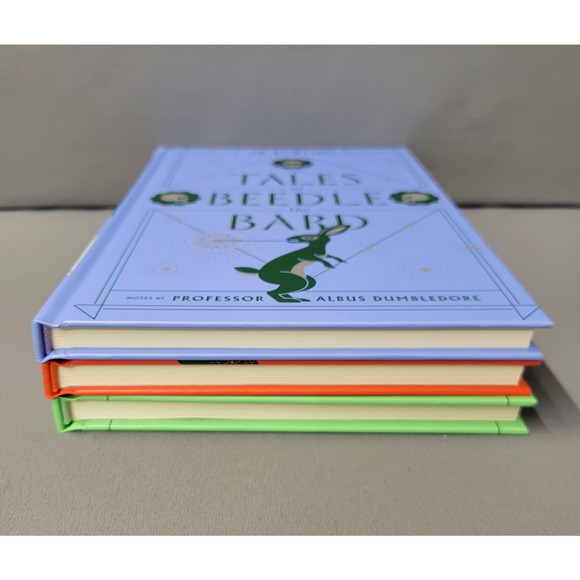 Hogwarts Library Box Set J.K. Rowling Hardcover Tales Beedle Bard Fantastic Book - Picture 12 of 16